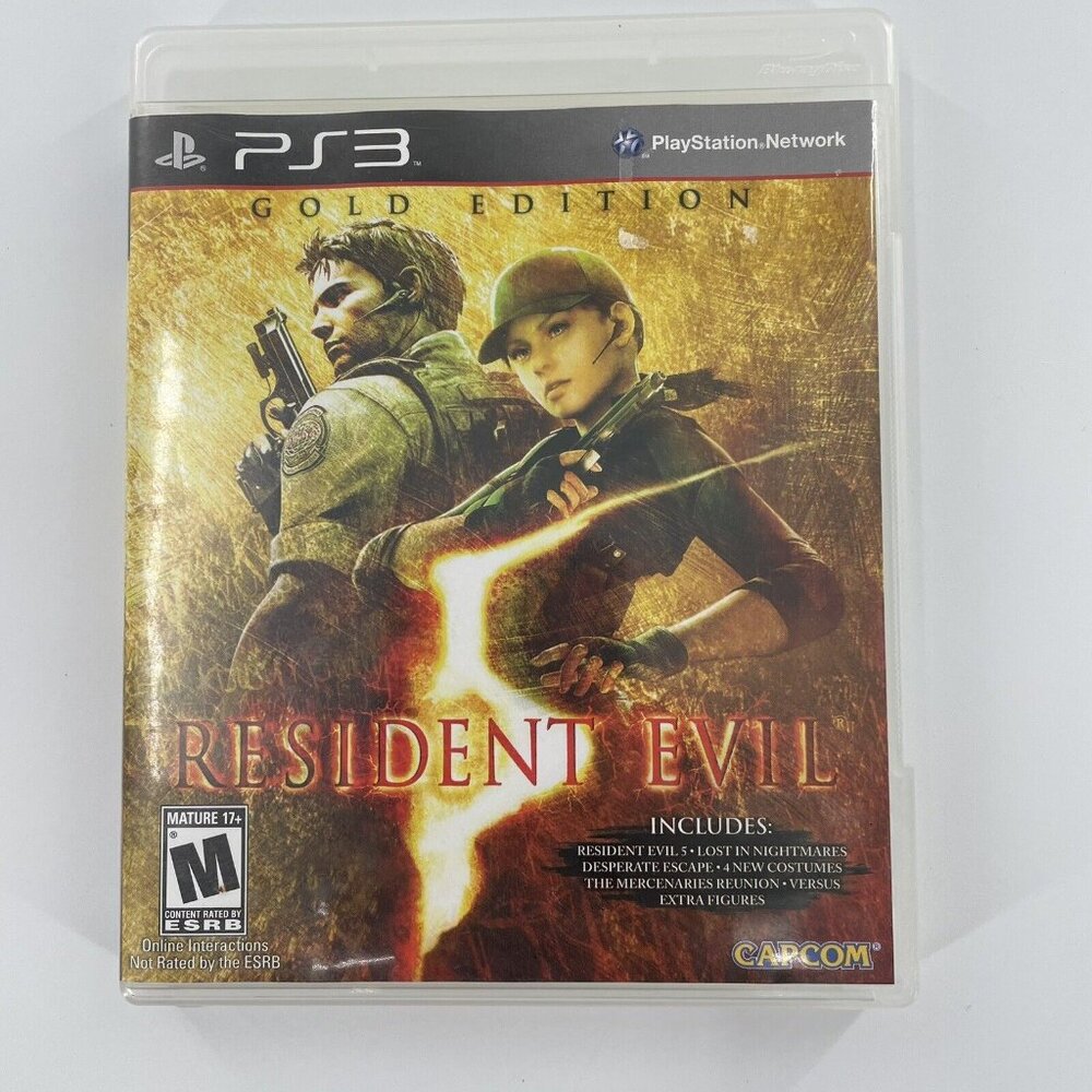 Resident Evil 5 Gold Edition PS3 (Sony PlayStation 3, 2010) Complete‎ W/ Manual